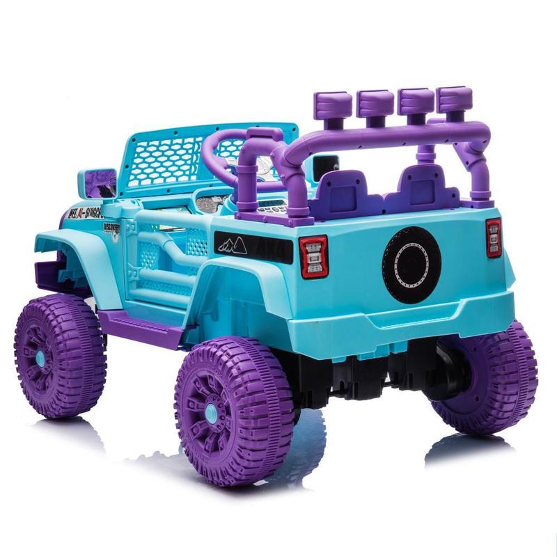 Purple Pink Red White Black 24V Kids Ride On Car W Parents Remote Control,400W Motor,Four Wheel Suspension,Adjustable speed,USB,MP3,Music,Bluetooth,Large display screen,Power Display,Portable handle,Safety Belt for Kids Aged 3+,Birthday Christmas Gift