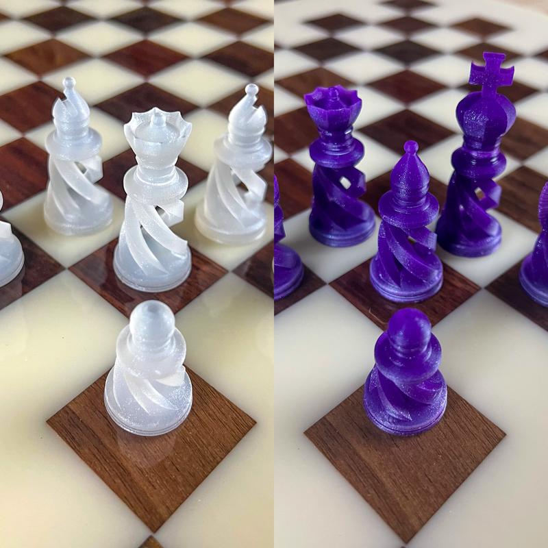 UV Resin Matching Chess Pieces