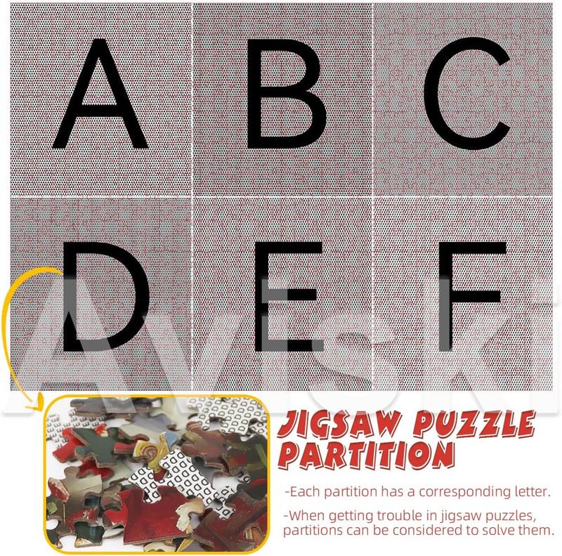 Christmas Jigsaw with 1:1 Reference Poster, 27.5 x 19.7 inches, Holiday Puzzles for Adults and Kids - 1000 count Puzzles, Educational Games Gift for Elders Children Family, Friends (Fireplace)