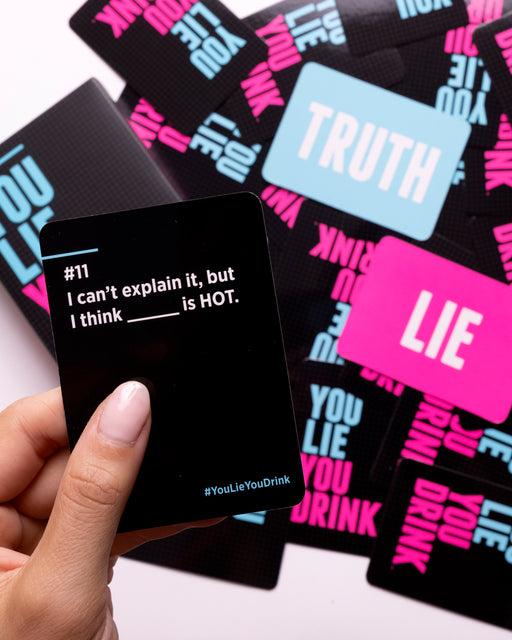 You Lie You Dr1nk, Dr1nking Game For Friends Parties, Truth Or Dare Game, Fun Party Game for College, Card Game 150 Cards