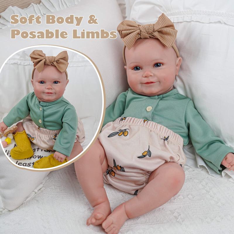 BABESIDE Reborn Baby Dolls, 20 Inch Cute Soft  Realistic-Newborn Baby Dolls Poseable Real Life Lifelike Baby Dolls w Doll Accessories for 3+ Year Old Girls