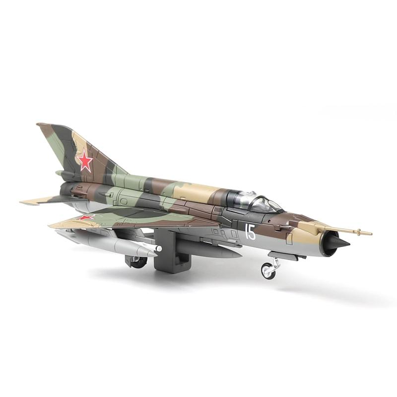 1 72 Scale MiG-21 Soviet Union Fighter Attack Diecast Military Aircraft Model Display for Display Collection or Gift