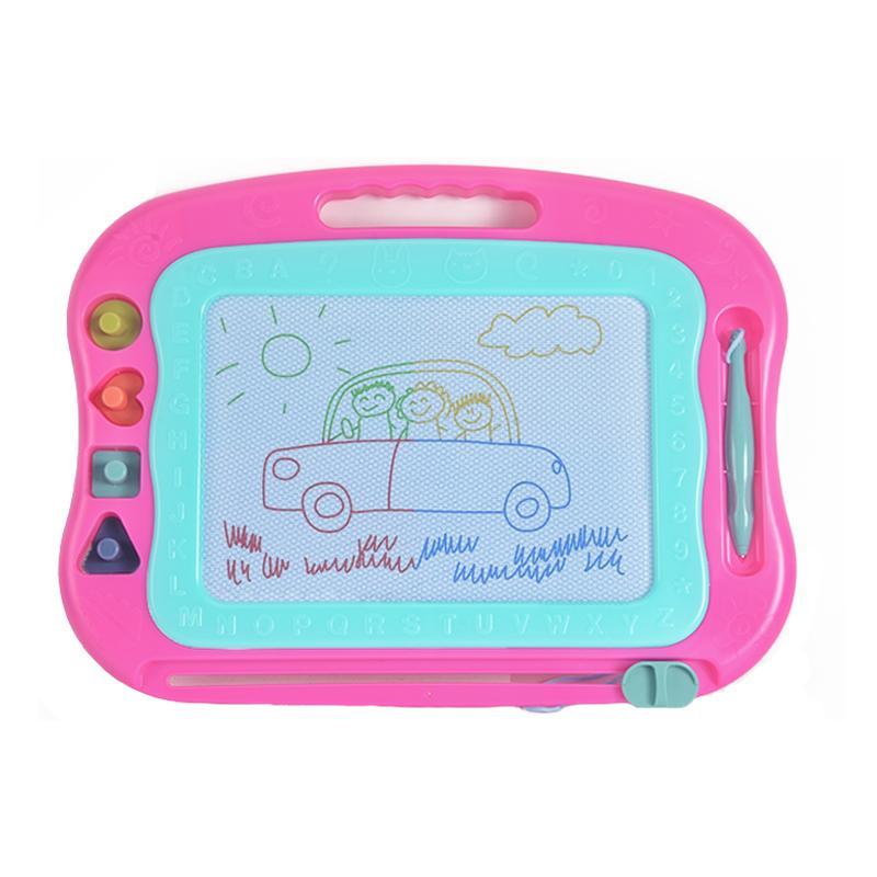 Large Drawing Board, 1 Count Large Graffiti Board with 4 Stamps and 1 Pen, Erasable Drawing Board for Daily Learning and Fun