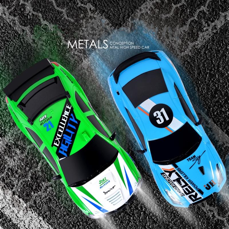 Remote Control Car RC Drift Car 2.4GHz 1:24 Scale 4WD 15KM H High Speed Model Vehicle LED Lights Drifting Tire Racing Sport Toy Car for Adult Boy Girl Kid Gift