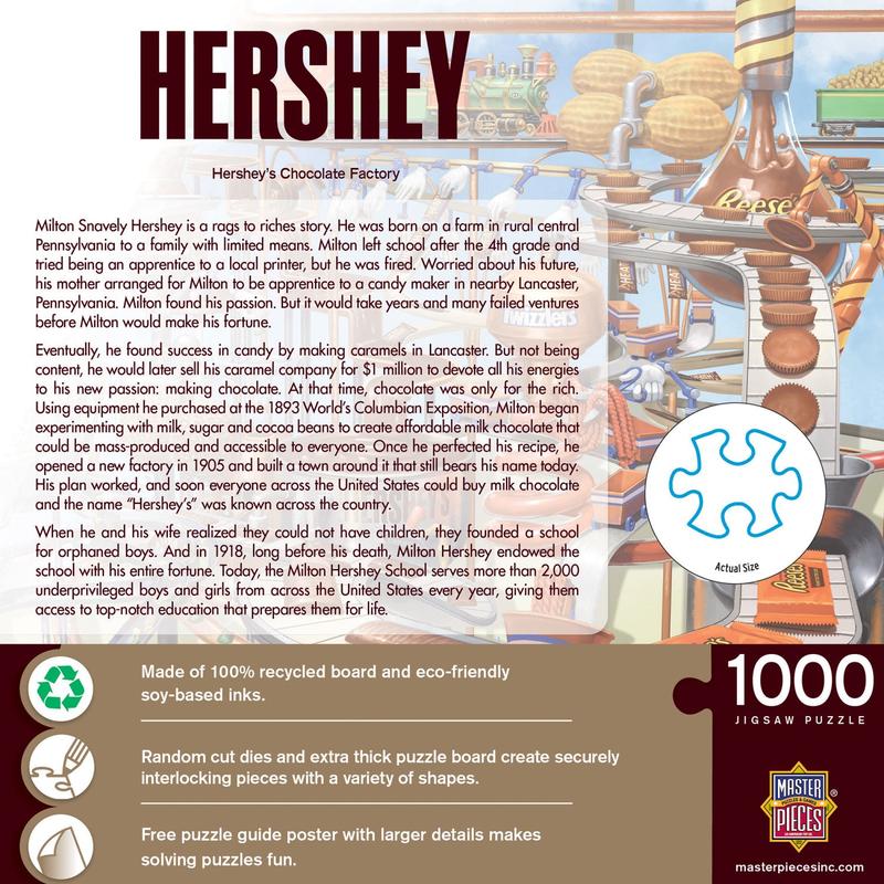 MasterPieces - Hershey's Chocolate Factory - 1000 Piece Jigsaw Puzzle