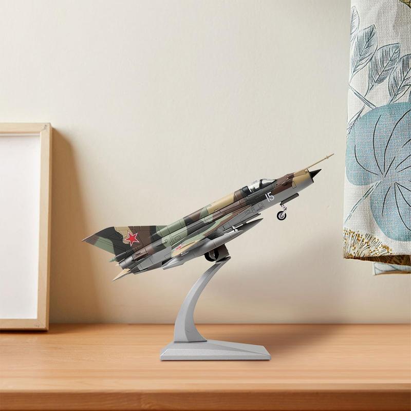 1 72 Scale MiG-21 Soviet Union Fighter Attack Diecast Military Aircraft Model Display for Display Collection or Gift