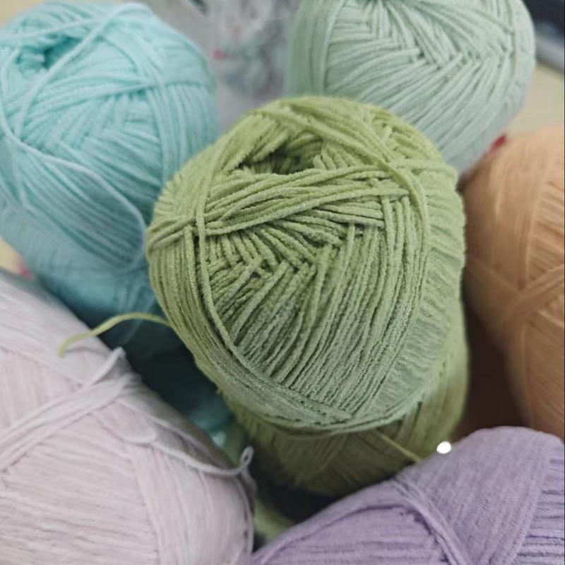 40g Soft Fluffy Knitting Crochet Yarn, 1 Count Small Sponge Matte Corduroy Wool, Sewing Supplies for Home Decor