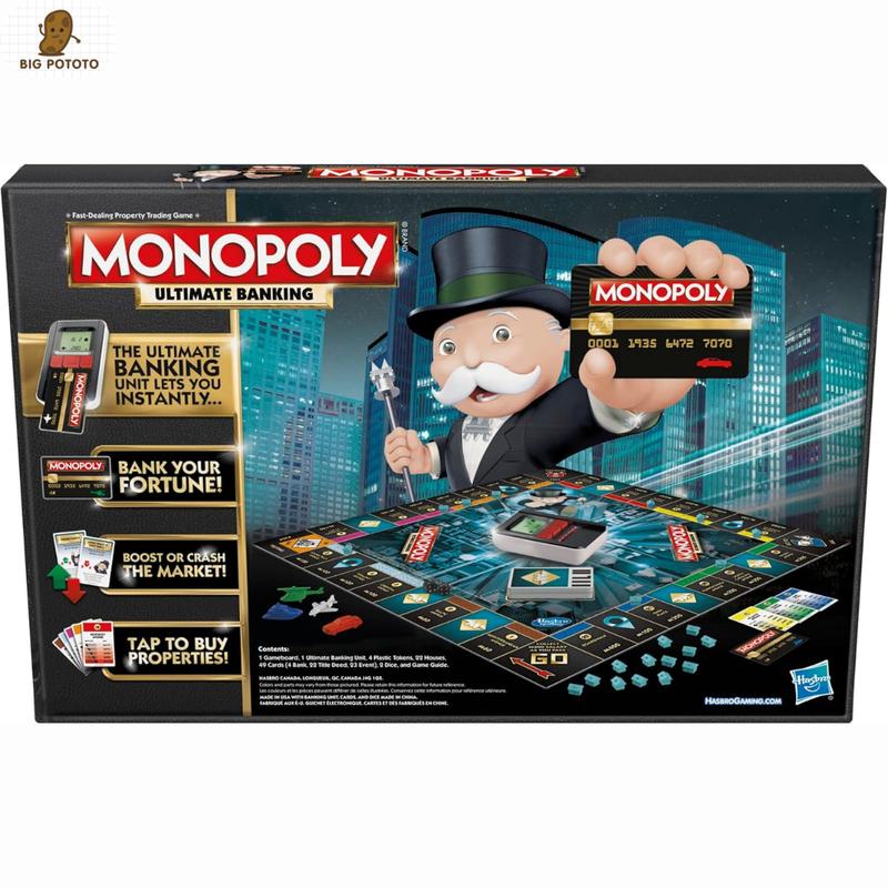 Monopoly Ultimate Banking Edition Board Game for Families and Kids Ages 8 and Up