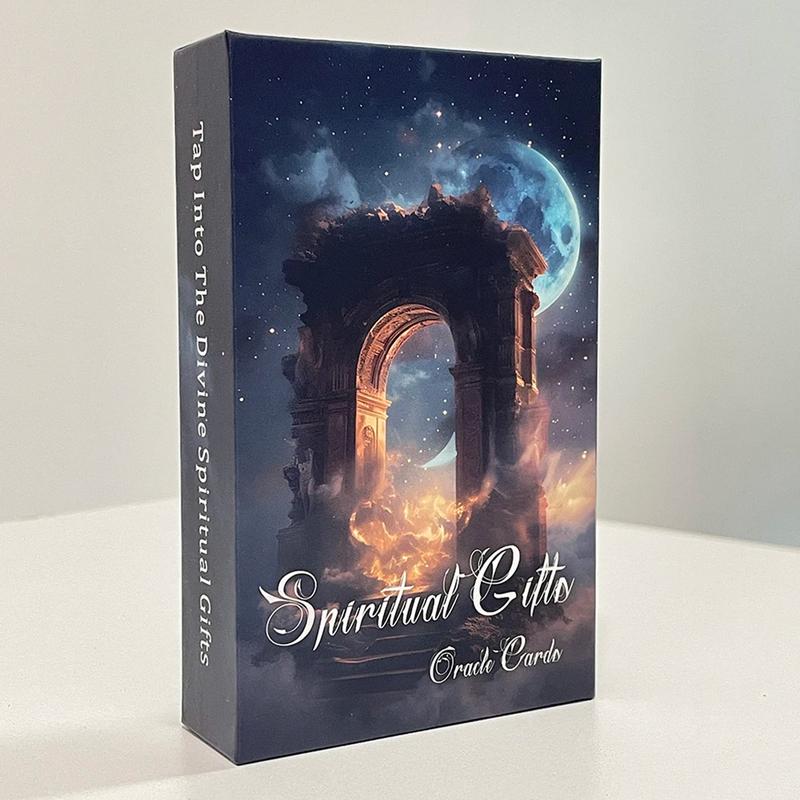 Spiritual Gifts Oracle Cards: A-56 Oracle Card Deck with keywords, divination tool for oracle reading, psychic reading, fortune, spiritual