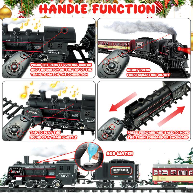 Christmas Train Set - Electric Trains Cars & Tracks, Sounds & Lights,Christmas Gift