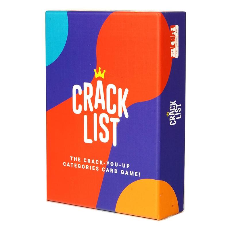 Crack List Card Game, 1 Box Creative Card Game, Fun Game Box and Gift, Holiday Accessory, Birthday Party Supplies