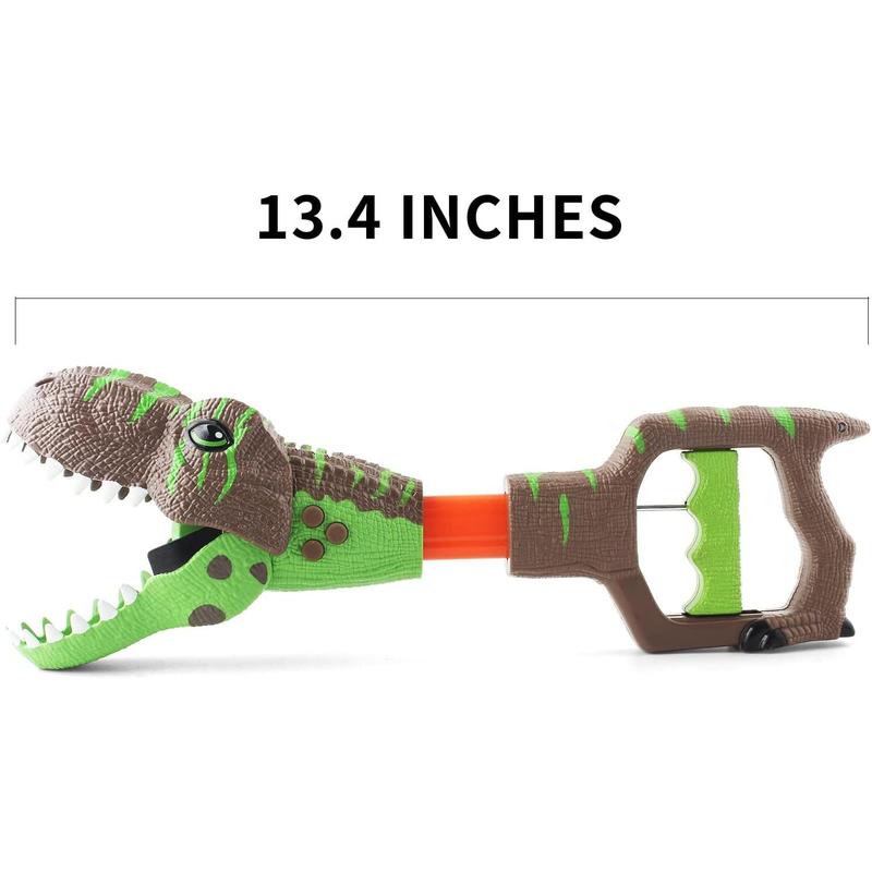 Dinosaurs Grabber Claw for Kids with 3 Roar Sounds and Light, Dinosaur Chomper T-Rex Toy Toys, Jurassic Dinosaur Snapper Adventure Game for Kids' Gift