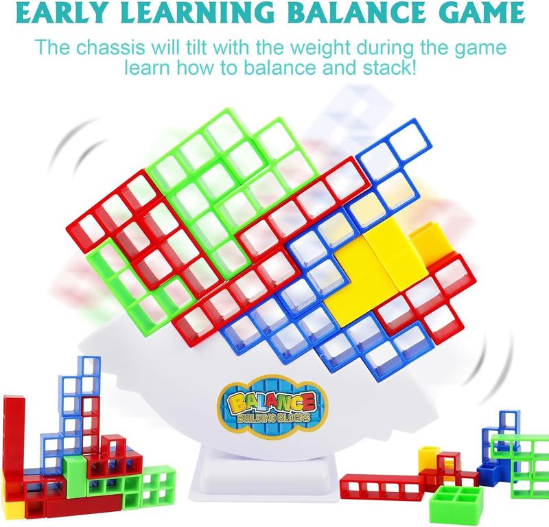 Balance Board Games, Balancing Games Stack Games, for Kids, Adults, Friends, Team, Classroom, Family and Parties, for Family Game Nights