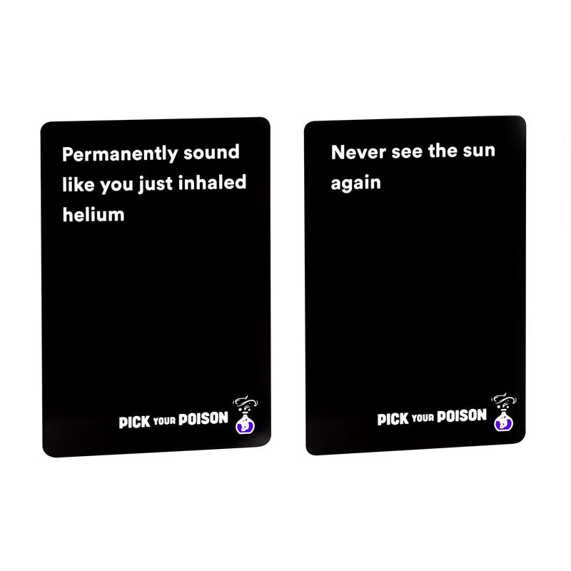 Pick Your Poison Party Game - The “What Would You Rather Do?” Family Card Game - for Kids, Tweens, Teens, College Students, Adults and Families, at Fun Parties and Board Games Night with Your Friends