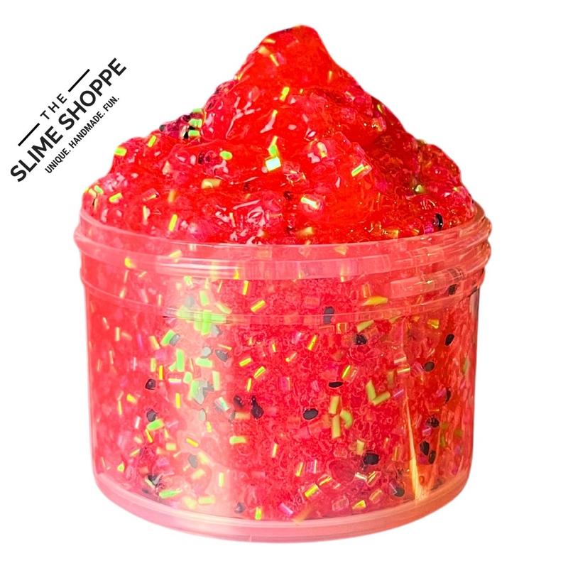 Crunchy Bingsu Slime | Crunchy Watermelon Scented | DIY Kit 6oz