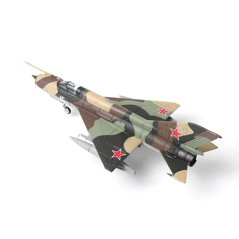 1 72 Scale MiG-21 Soviet Union Fighter Attack Diecast Military Aircraft Model Display for Display Collection or Gift