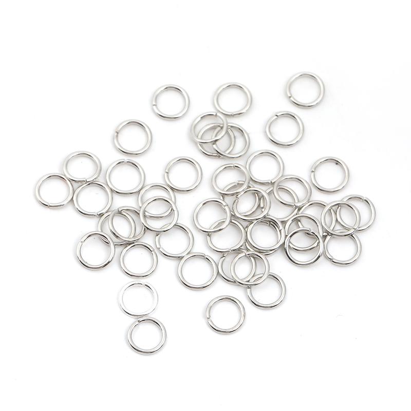 Diy key ring accessories material aperture double circle open ring