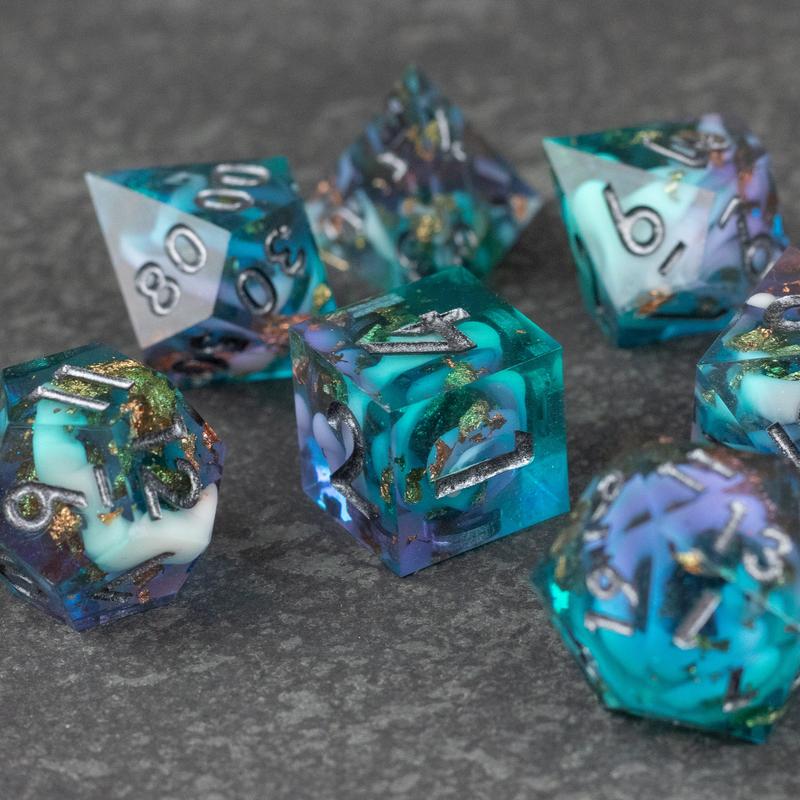 Frostfall DnD Dice Set - Dice for Dungeons and Dragons, D&D Dice, RPGs