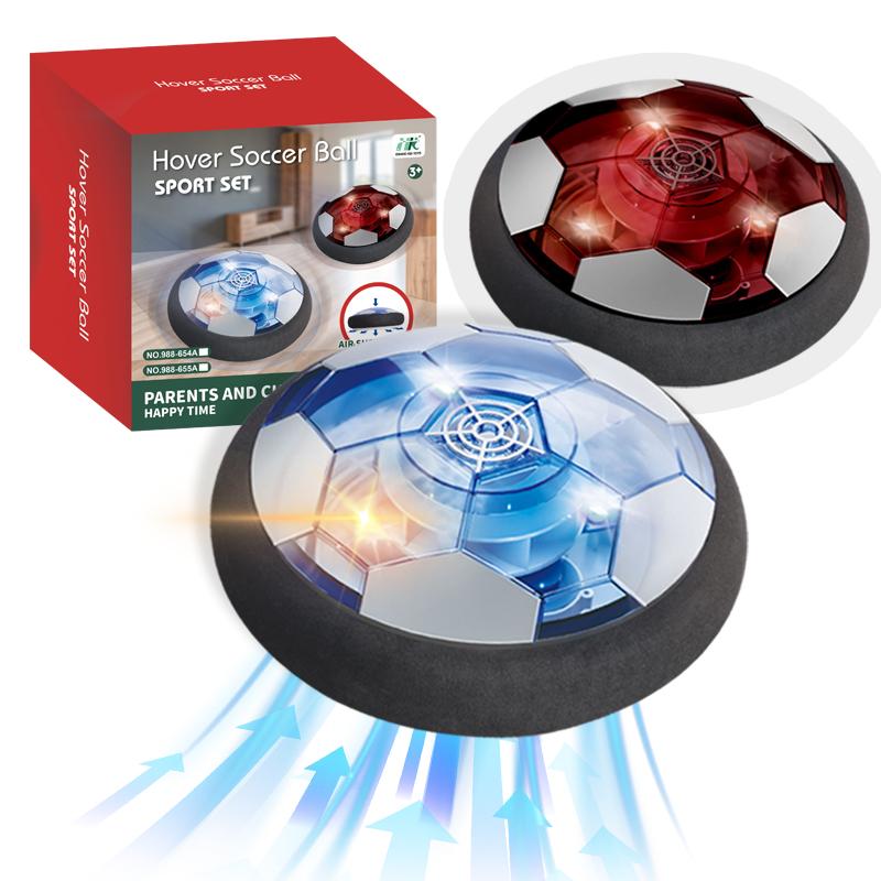 Hover Soccer Ball Boy Toy, Air Power Floating Hover Soccer with LED Light & Soft Foam Bumper, Kids Training Soccer Ball Indoor Outdoor Game, Birthday Gifts for Age 3 4 5 6 7 8-10 Years Old Boys Girls