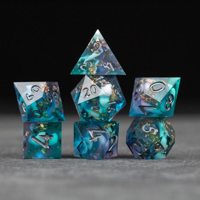 Frostfall DnD Dice Set - Dice for Dungeons and Dragons, D&D Dice, RPGs