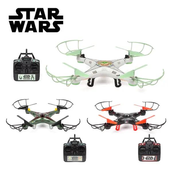 Star Wars Baby Yoda Darth Vader or Boba Fett Remote Control 2.4ghz 4.5ch Gyro Drone