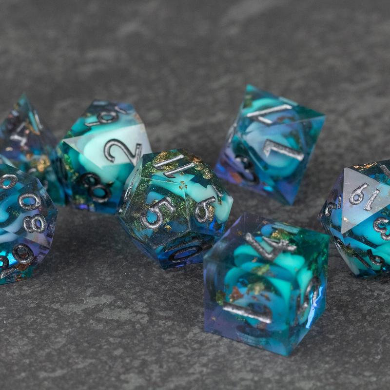 Frostfall DnD Dice Set - Dice for Dungeons and Dragons, D&D Dice, RPGs