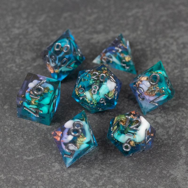 Frostfall DnD Dice Set - Dice for Dungeons and Dragons, D&D Dice, RPGs