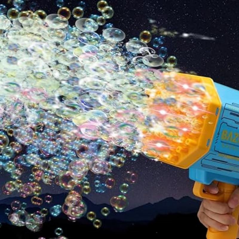 69 holes bubble gun, bubble maker with colored lights, electric automatic bubble maker, kids bubble gun, bubble maker for kids and adults,Christmas present