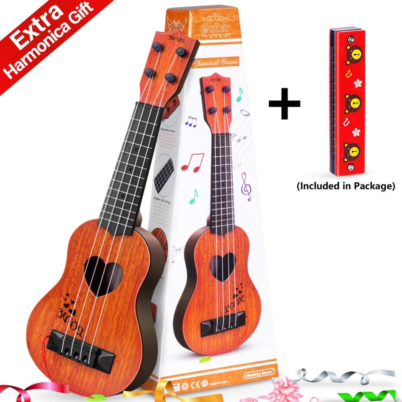 Kids Toy Classical Ukulele Guitar Musical Instrument, Brown