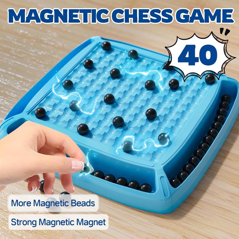 Magnetic Chess Game Set,Magnet BoardGames with 30-40 MagneticStones,Strategy Game,Family Party Gamefor Kids and Adults tiktok shop