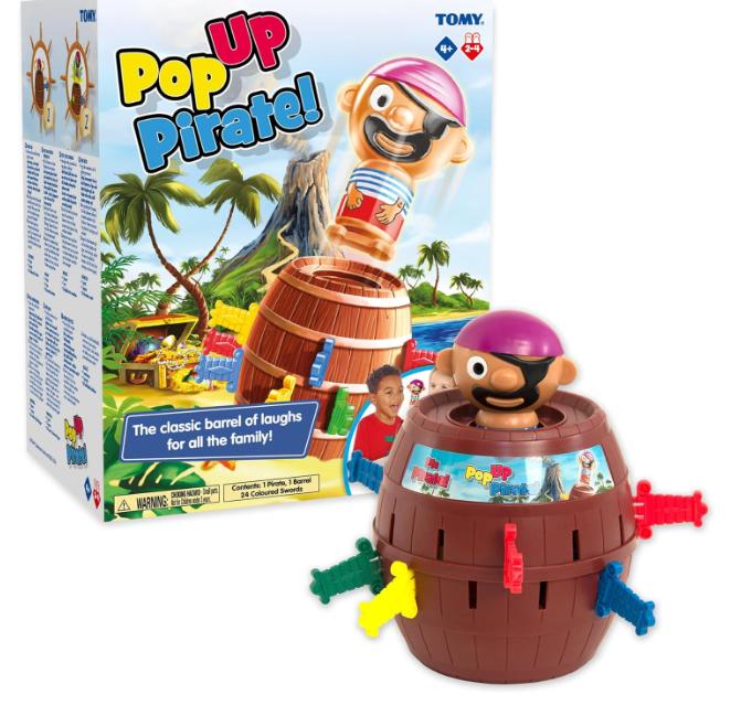 TOMY Pop Up Pirate Board Game - Swashbuckling Kids Games for Family Game Night - Kids Activities and Pirate Accessories - Family Board Games for Kids Ages 4 and Up