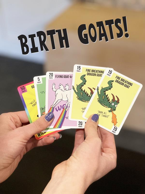 Goat Lords - Most Addicting Card Game for Adults, Teens, Kids (Boy and Girl) Ages 7 and Up, Board & Card Games for Family Game Night, Great Gift Idea!