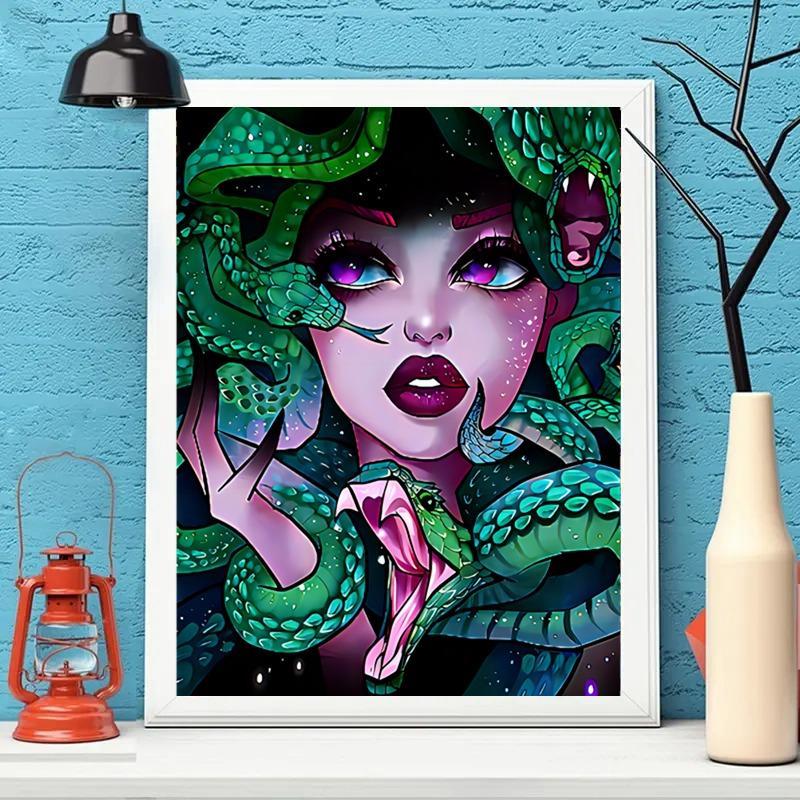 Teenager Pattern DIY Diamond Art Painting Picture without Frame, DIY Artificial Diamond Art Paint Kit, DIY Decor Painting for Bedroom Living Room Office, DIY Decor Painting For Home Bedroom Living Room And Office