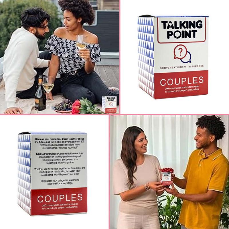 Couple Conversation Card Game, 200pcs box Adult Dating Card Game, Date Night Game To Promote Couple Bonding, Party Activities Supplies