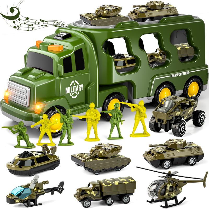 Engineering Vehicles, Police Vehicles, Fire Trucks, Green Military Vehicles, Blue City Cars, 5-in-1, 7-in-1, Various Specifications, Pull-back Cars, Toy Cars Christmas Birthday Gift