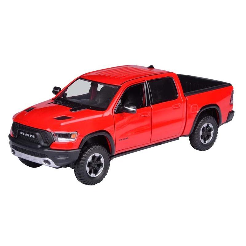 2019 Ram 1500 Rebel Crew Cab - Red (Timeless Legends) Diecast 1:24 Scale Model - Motormax 79358RD