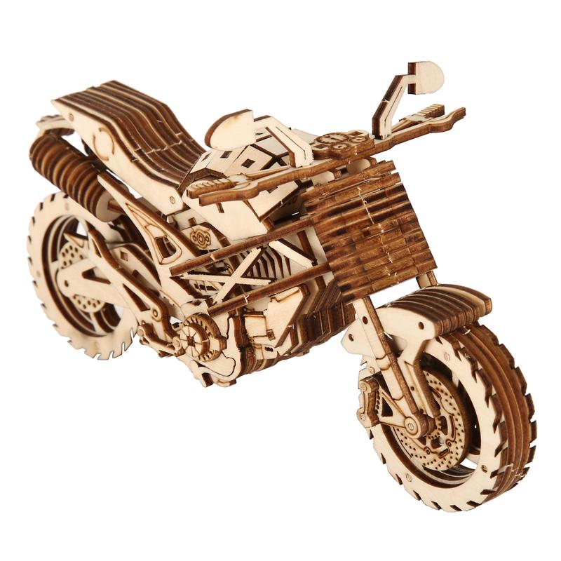 3D Motorcycle for Adults - Motorcycle Building Kit Adult - Wooden Model for Adults to Build - Build Your Own Motorcycle Kit - 3D Wooden Puzzle Model Motorcycle Kit to Build