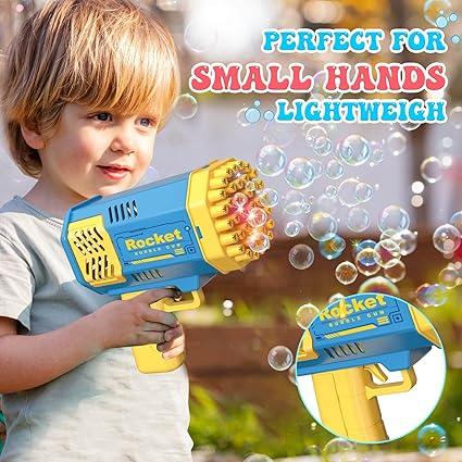 2 Pack Bubble Machine for Kids with Bubble Solution - Perfect Outdoor Toy Gift for 3-8 Year Old Boys & Girls, Ideal for Birthdays and Weddings