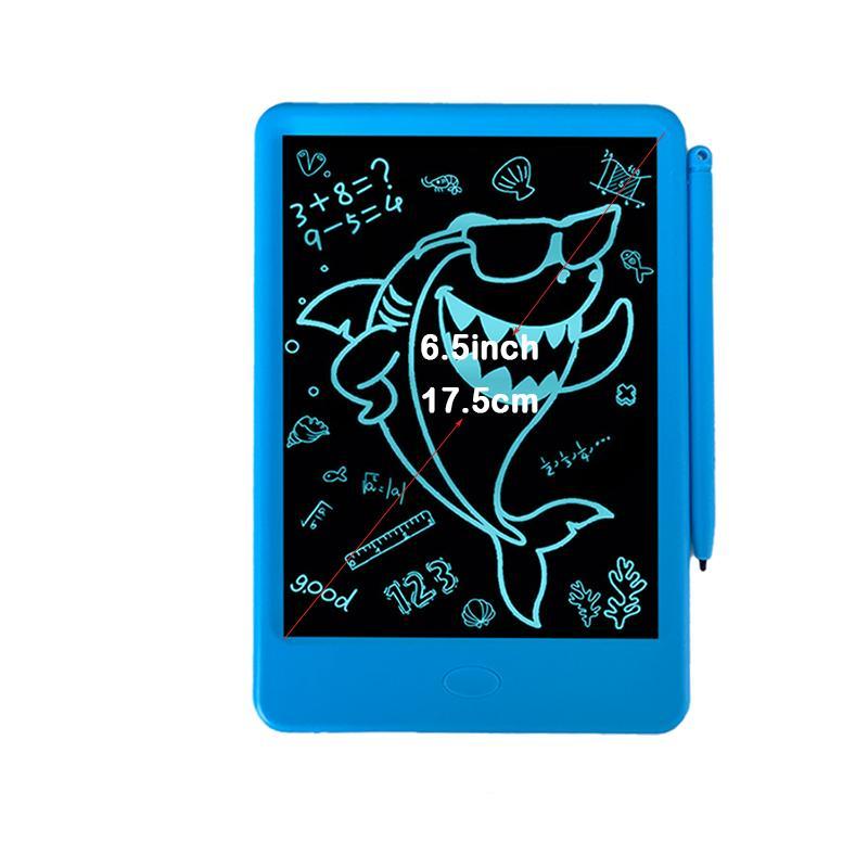 LCD Writing Board, 1 Count Cartoon Shark Pattern Drawing Board, Improve Children's Concentration and Drawing Ability, Gift for Teenager's Birthday