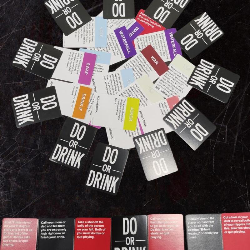 Do Or Drink Drinking Card Game, 1 Box Fun Adult Games for Game Night & Parties, Party Games Card for Wedding Festival Birthday Graduation