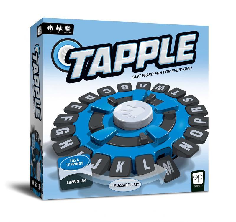 Tapple Fast Paced Word Game with 144 Categories & Wheel - Game Nights Toy for Kids and Adults, Battery Operated