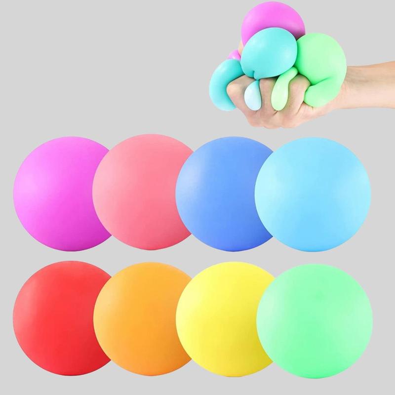 Random Color Durable Slow Rise Stress Relief Ball, Colorful Squeeze Ball for Adults, Creative Stress Relief Toy for Birthday Gift, Fidget Toys, Birthday Gifts, Christmas Gift