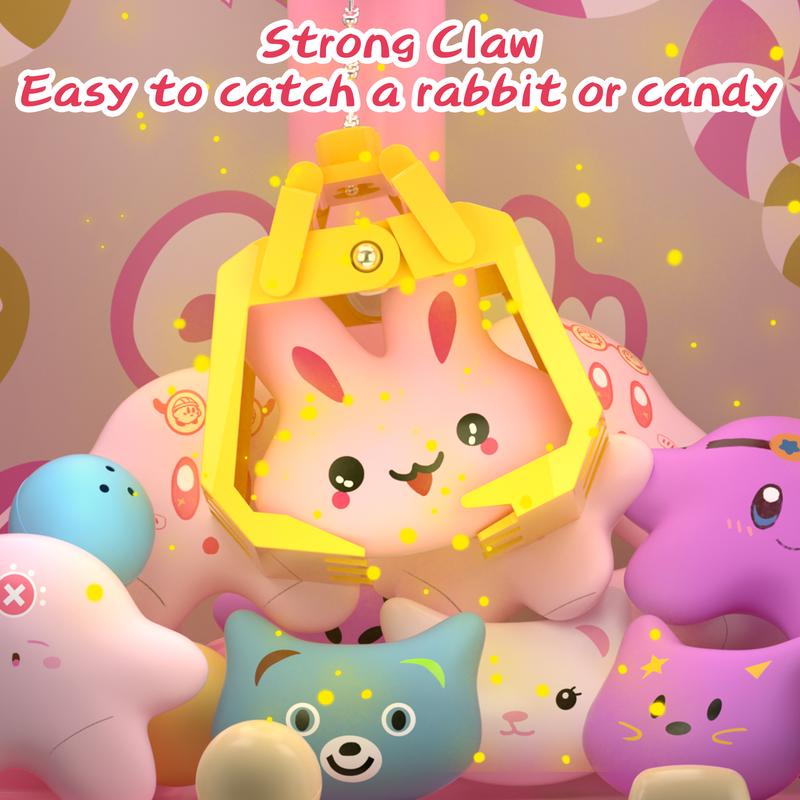 Mini Claw Machine, Candy Dispenser Vending Machine Toys,Games Trendy Cool Stuff with Unicorn Toy, Arcade Games Machines Family Day Birthday Gifts