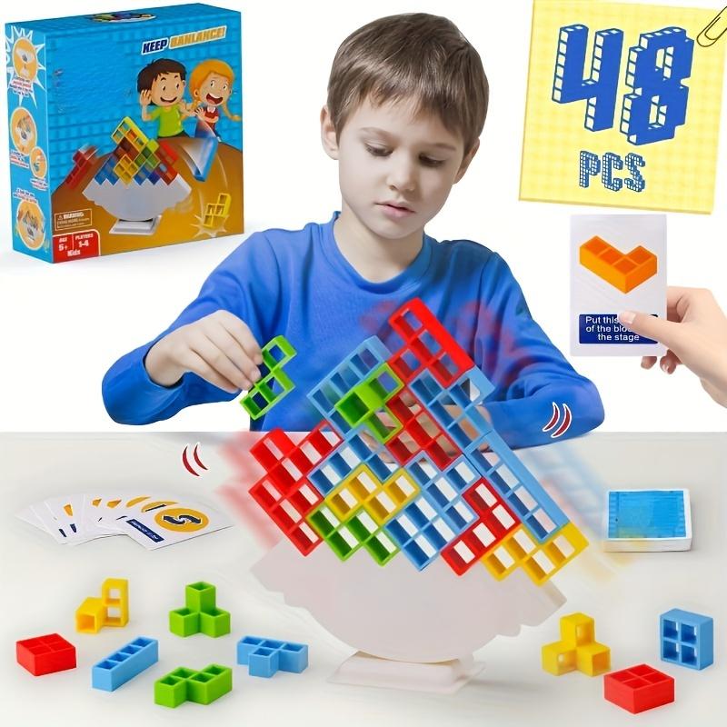 16 32 48pcs Fun Balance Stacking Building Blocks Board Game For Kids Adults Friends Team Dorm Family Night And Partie Christmas, Halloween Gift