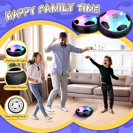 Indoor hover soccer ball game LED1 light up floating ball for kids perfect birthday present for ages 3-12