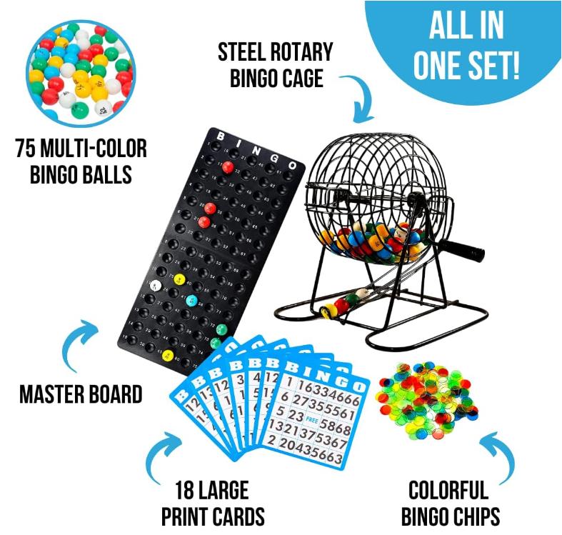 Regal Bingo Deluxe Game Set with 8