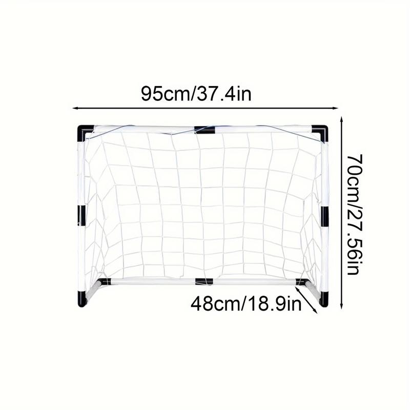 Teenagers Football Goals Suit, Including Football and Air Pump | Portable Soccer Goals, with Ball Net and 6-Inch Football and Air Pump | Children's Activities, Practice Size Equipment | Travel and Backyard Play Toys, Suitable for Children