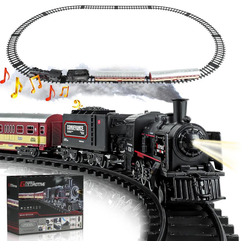 RC Train Layout for Kids - Steam Locomotive Train Set