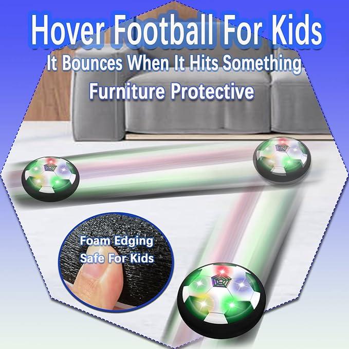 Hover Soccer Ball Toys for 3-12 Year Old Boys Girls, Indoor and Outdoor Creative Toys for Toddlers with Foam Bumper, Birthday Gifts for 3 4 5 6 7 8+ Year Old Children's