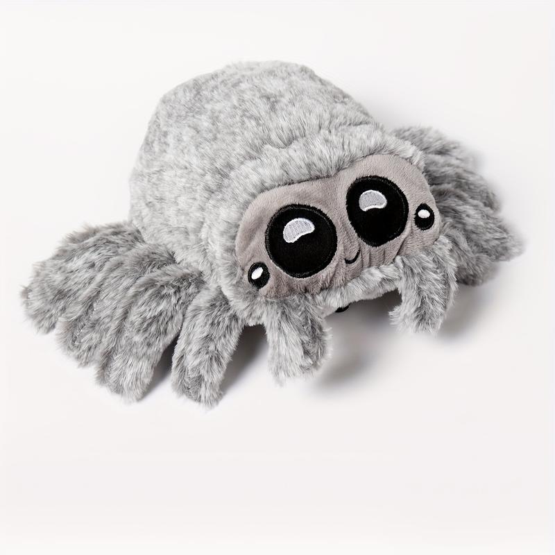 Cuddly Spider Plush Toy In Black, White & Gray - Perfect For Home Decor, Holiday Displays & Gifts For Friends On Valentine'S Day Or Birthdays